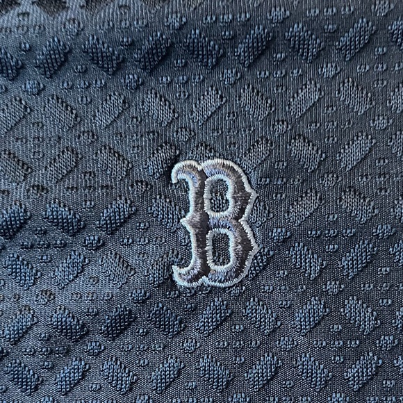 ANTIGUA WOMEN'S Boston Red Sox Logo Navy Blue Polo Size Large - Picture 3 of 10